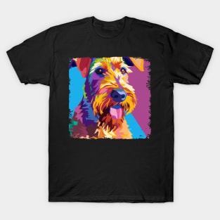 Irish Terrier Dog Pop Art - Dog Lover Gifts T-Shirt